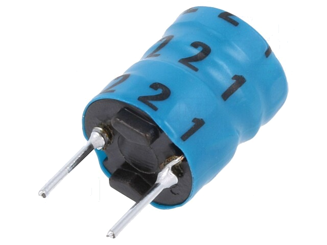 Smoorspoel: ferriet; 220uH; 950mA; 490mΩ; ±10%; 10kHz Smoorspoel: ferriet; 220uH; 950mA; 490mΩ; ±10%; 10kHz